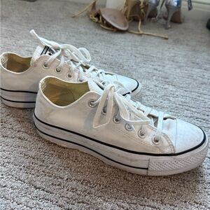 Converse Off-White Canvas Sneakers